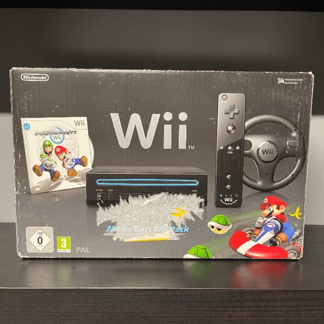Blue Nintendo Wii System box art for Wii